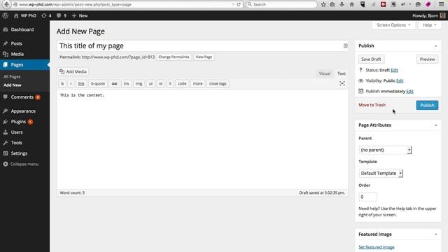 WordPress Pages Tutorial - Creating WordPress Pages | WP Learning Lab смотреть онлайн