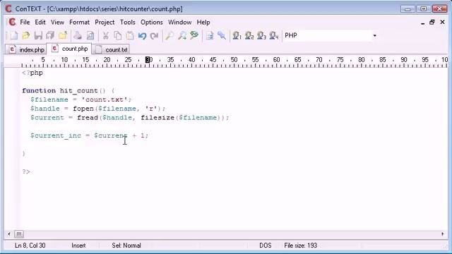 Beginner PHP Tutorial 92 Creating a non unique Hit Counter смотреть онлайн