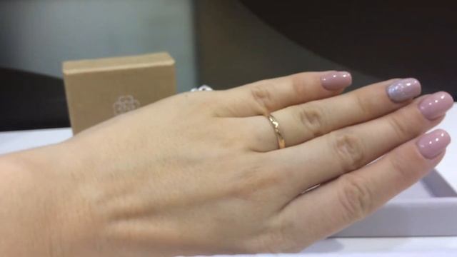 Обручальное кольцо 1236001-А50-01-2,45 из красного золота 585 пробы смотреть онлайн