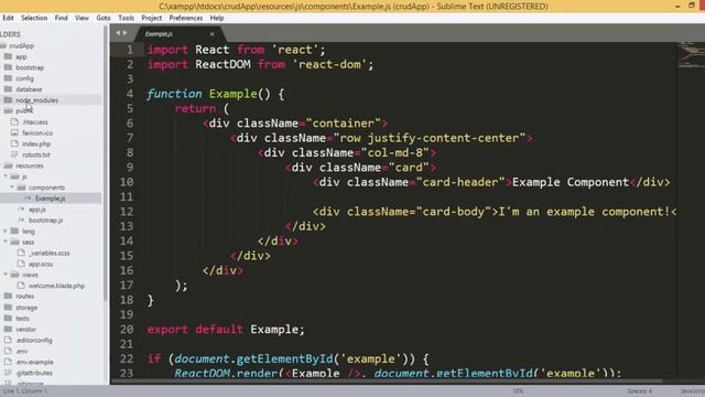 CRUD Application using #Laravel & #React (adding backend) | react with laravel смотреть онлайн