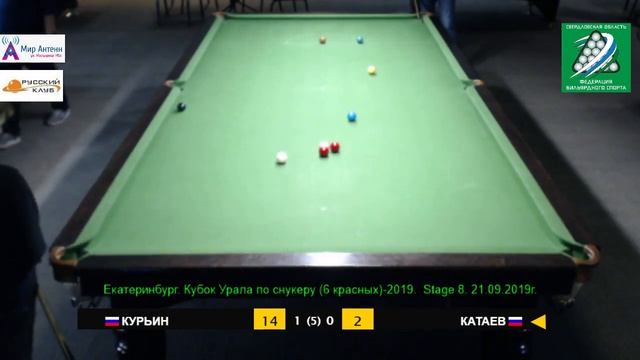 Екатеринбург. Кубок Урала по снукеру (6 красных)-2019. Stage 8. 21.09.2019г. смотреть онлайн