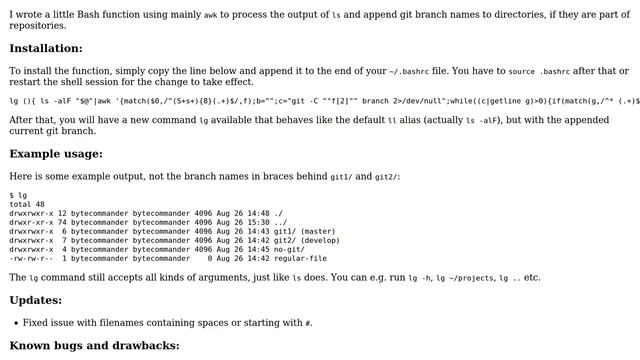 Ubuntu: show git branch in `ls -l` (2 Solutions!!) смотреть онлайн