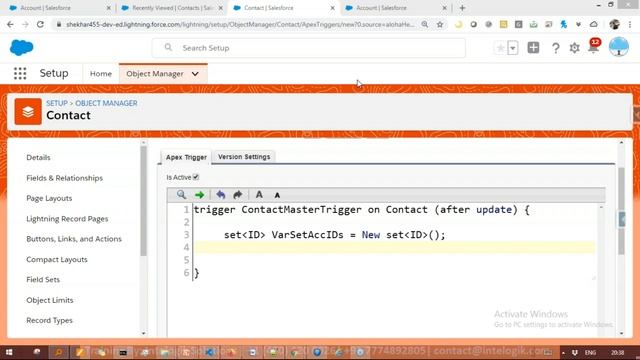 Account Contact Trigger Scenario смотреть онлайн
