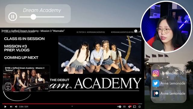DREAM ACADEMY Mission 3 (Buttons + Wannabe + Confident performances) + Commentary | REACTION ? смотреть онлайн