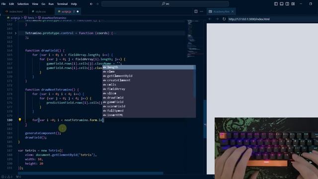 ASMR Programming - Coding Tetris Game - HTML CSS JS смотреть онлайн