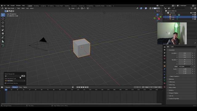 Remove the alert keyframe: "Keying set failed to insert any keyframes" in blender 3.0 смотреть онлайн