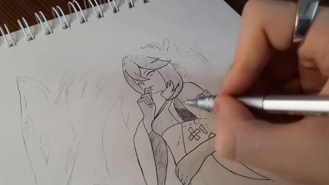 Рисую Яэ Мико