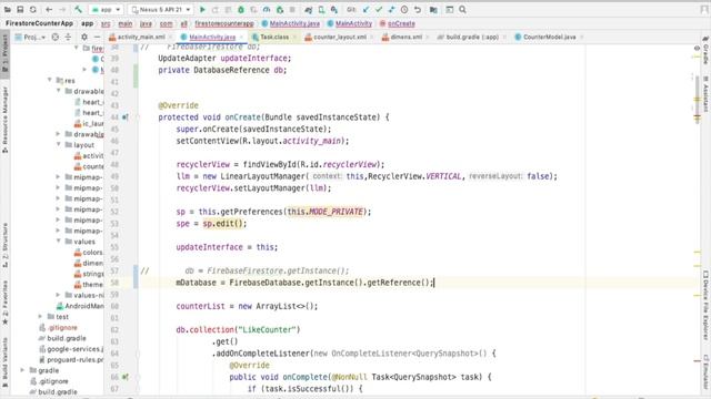 Firebase Realtime database Counter App || Like counter app || Android Tutorial || PART 1 смотреть онлайн