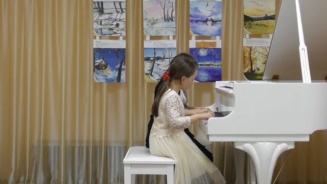 Фортепианный дуэт Антонова Даша и Кокарева Ульяна. смотреть онлайн