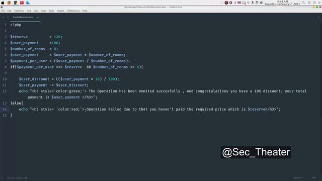 Become A Superman In PHP 5.6 & 7 Basics : #38 If Conditions Practical смотреть онлайн