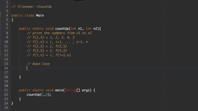 Java Methods Lesson 07) Recursive Count Up смотреть онлайн