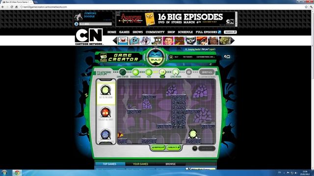 how to create a game in ben 10 alien force game creator HD смотреть онлайн