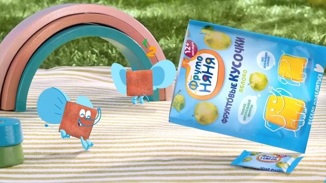 Фруктовые кусочки от ФрутоНяни из натуральных фруктов и ягод!