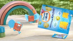 Фруктовые кусочки от ФрутоНяни из натуральных фруктов и ягод!