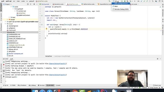 Scala OSX Environment Setup - Debugging Quill Macro Code смотреть онлайн