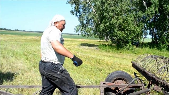 Поперечные ГРАБЛИ В РАБОТЕ смотреть онлайн