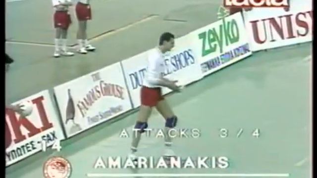 1992 Olympiacos (Greece) - CSKA 3-0 Volleyball. CEV European Champions Cup, 1/2 final, full match смотреть онлайн