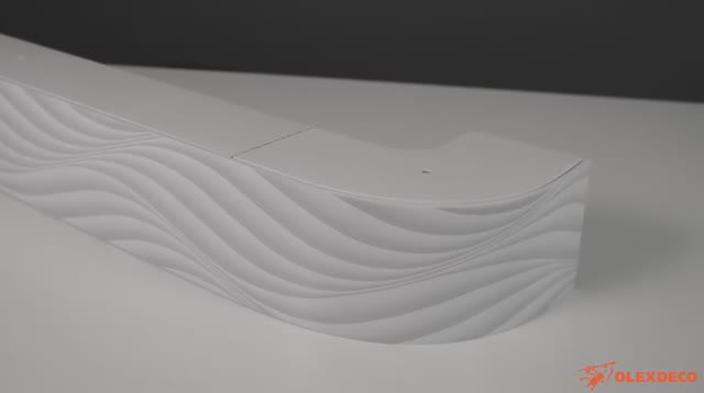 Декоративная планка багетная «Волна» Белый смотреть онлайн