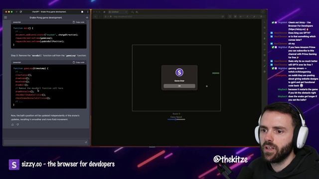 Making a game with GPT-4 (SnakePong) смотреть онлайн