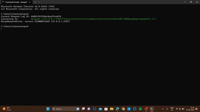 MongoNetworkError connect ECONNREFUSED 127 0 0 1 27017 смотреть онлайн