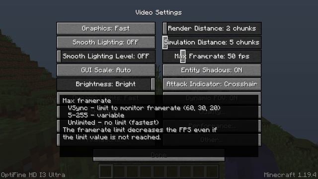 The Best Optifine Settings For Minecraft 1.19.4 | Stop Lag And Increase FPS