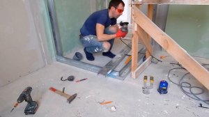 Перегородка из гипсокартона для гостевого туалета