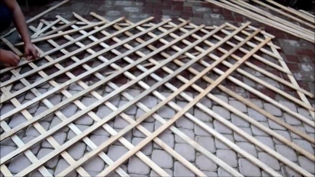 Изготовление деревянной решетки (обычная) смотреть онлайн