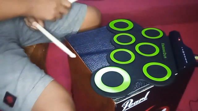 Unboxing & Review - Ammoon elektronic Digital Drum 7 pads Roll up USB Power смотреть онлайн
