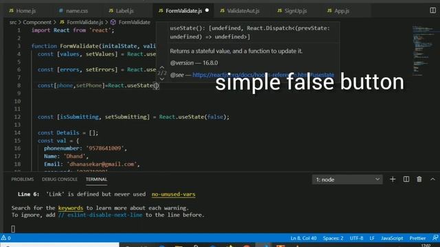 React Hooks-Floating Label смотреть онлайн