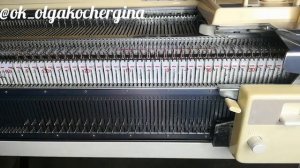 Резинка 1*1 на вязальной машине. Идеальный край.