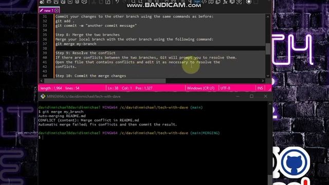 How to Resolve Conflicts on Git - Step-by-Step Guide смотреть онлайн