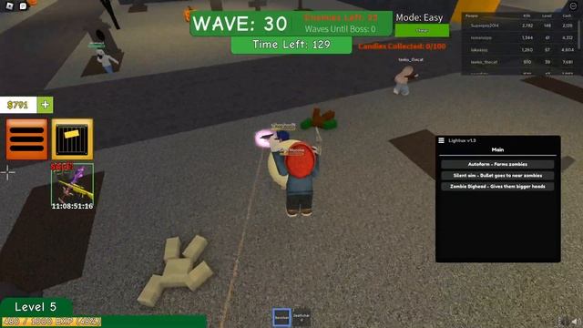 [New!] Zombie Attack Script | AUTOFARM, SILENT AIM, BIGHEADS (300 LEVELS PER HOUR) смотреть онлайн