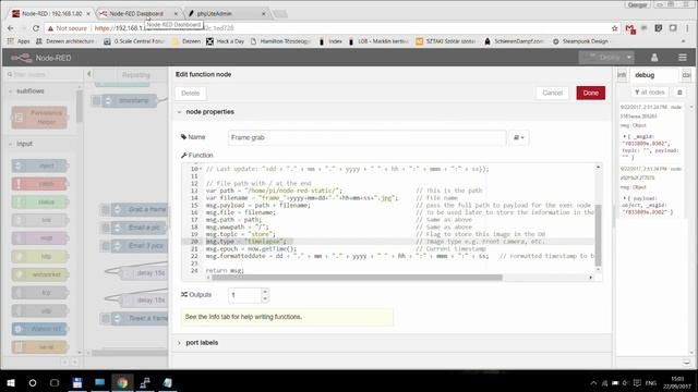 Node Red NVR: capture, store, email images from IP cameras смотреть онлайн