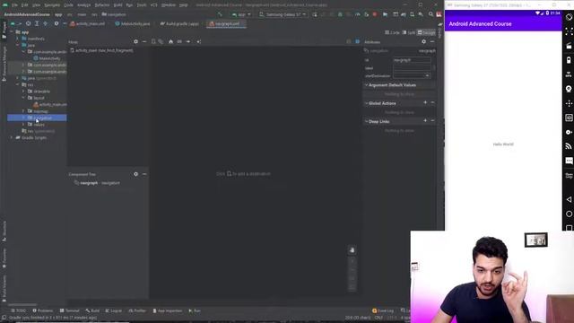 Setup Navigation Component - part1 | Android Advanced Course смотреть онлайн