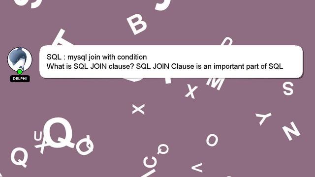 SQL : mysql join with condition смотреть онлайн