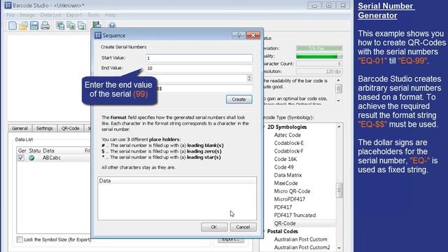 Create Serial Number Barcodes - Barcode Studio (5) смотреть онлайн