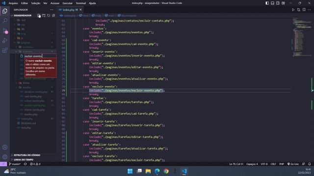 # 33 - PHP - MySQL Sistema de Agenda - Excluir Evento смотреть онлайн