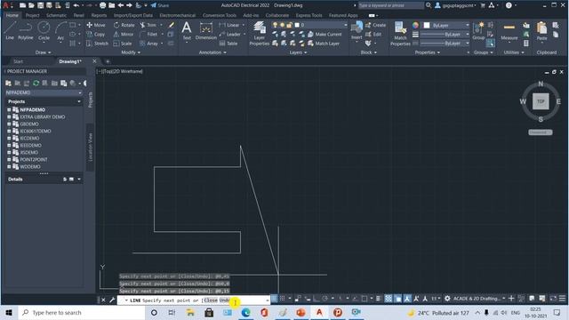 AutoCAD Electrical- How to draw using Relative Co-ordinate System in Hindi || Er. GS Sir || смотреть онлайн