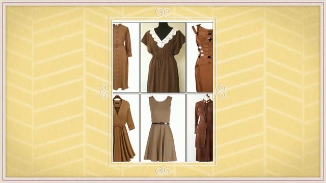С чем носить коричневое платье смотреть онлайн