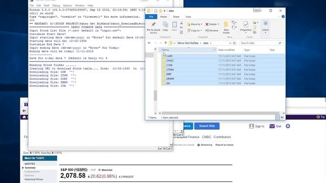 Get Historical Data Stock from Yahoo Finance by Python смотреть онлайн