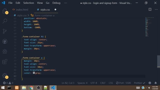 Animated signin and signup page with HTML CSS and JAVASCRIPT смотреть онлайн