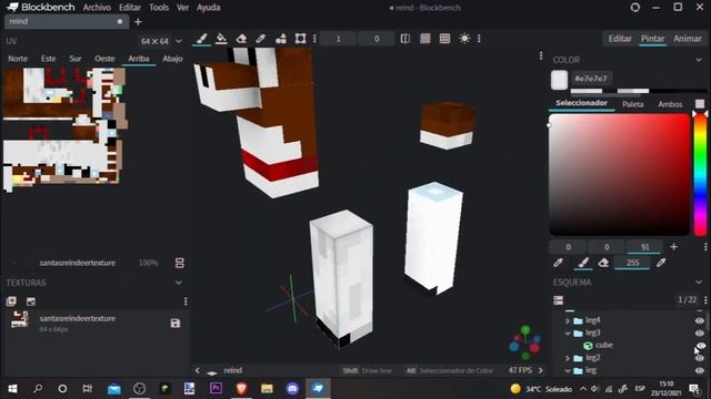 Santa's Reindeer | Blockbench Timelapse смотреть онлайн