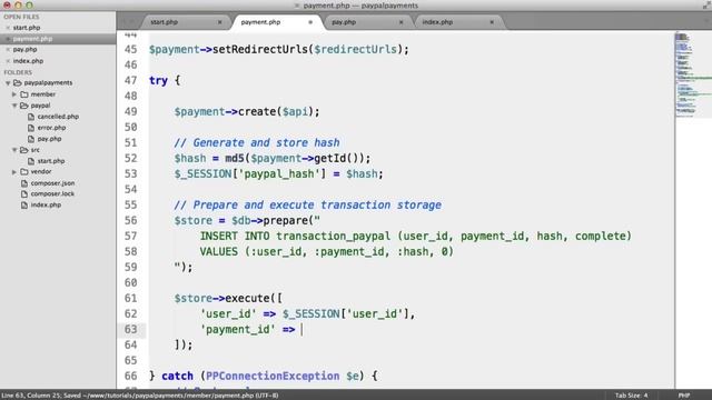 PayPal Payments with PHP: Storing Transactions (8/9) смотреть онлайн