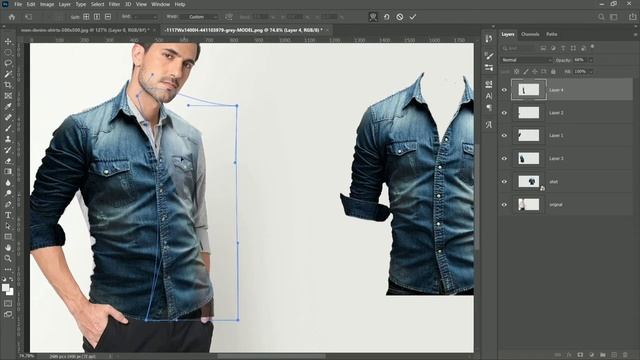 Change Clothes in Photoshop | Time lapse Edit смотреть онлайн
