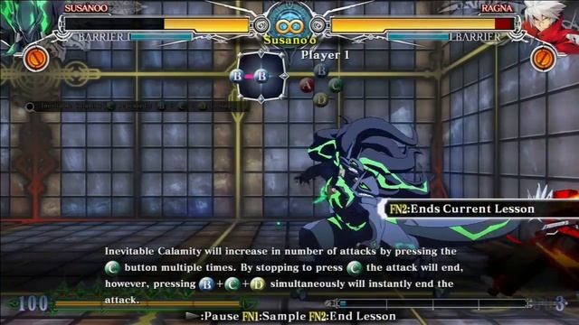 Blazblue: Central Fiction - Tutorial Character Strategies "Susano'o" смотреть онлайн