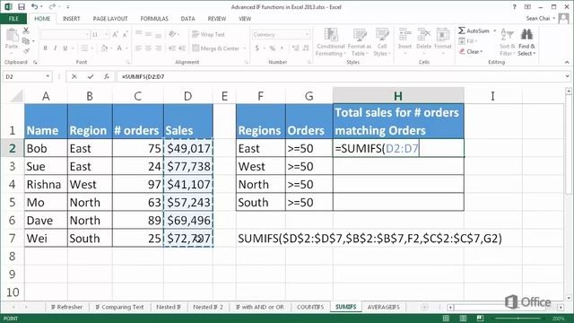 MS Office Excel 2013 -Beginner -Başlangıç Seviyesi: Part 17 : “ÇOKEĞERSAY” смотреть онлайн
