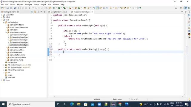 Java Custom Exceptions Intro in Telugu смотреть онлайн
