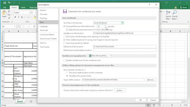 How to turn on autosave in excel смотреть онлайн