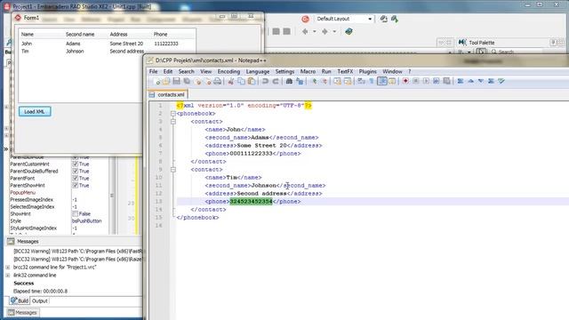 C++ Builder - XML Files & XML Binding Wizard смотреть онлайн