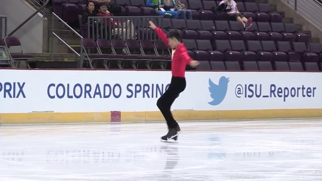 2015 ISU Jr. Grand Prix- Colorado Springs Men Short Program Jiahao LI CHN